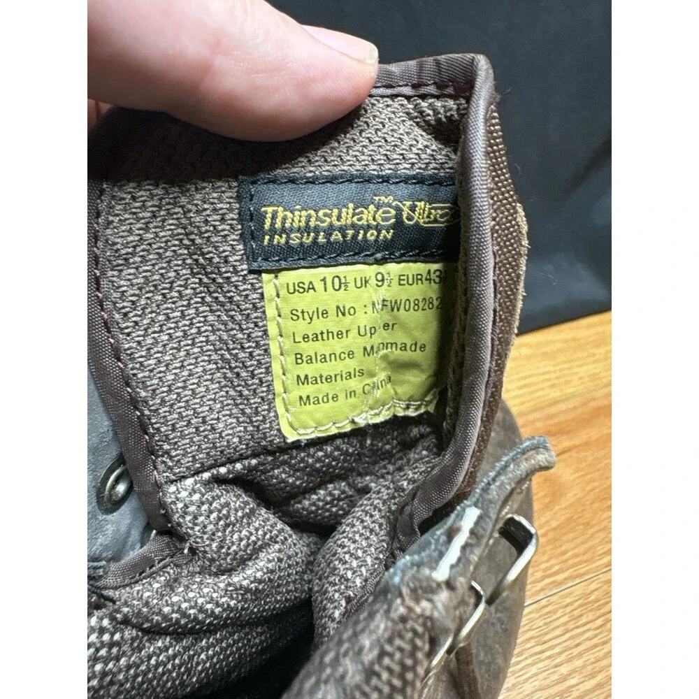 Field And Stream Leather Gore-Tex Boots Size 10.5 Vibram Sole Thinsulate Brown